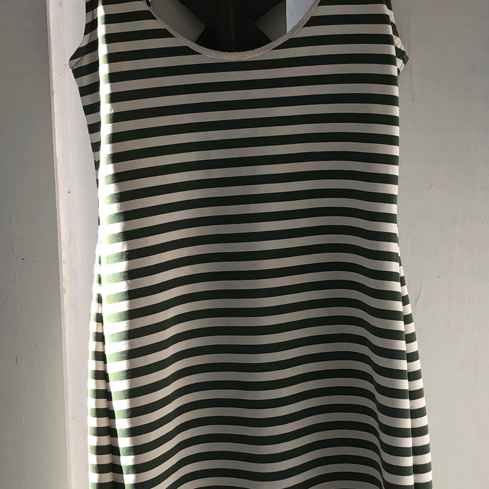 Poof Couture Green dress zipper in back party